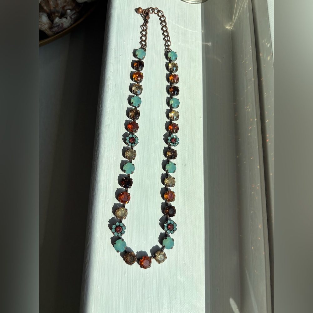 Elegant Multicolor Crystal Necklace